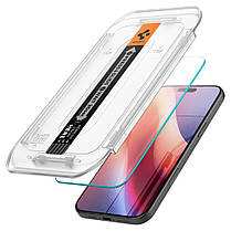 Захисне скло Spigen для iPhone 16 Pro Max - EZ FIT GLAS.tR (1 шт), Clear (AGL07914), фото 4