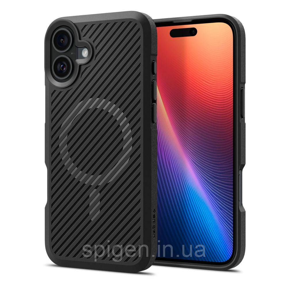 Чохол Spigen для iPhone 16 - Core Armor (MagFit), Matte Black (ACS08221)