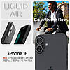 Чохол Spigen для iPhone 16 - Liquid Air, Matte Black (ACS08194), фото 10
