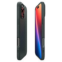 Чохол Spigen для iPhone 16 Pro - Liquid Air, Abyss Green (ACS08119), фото 5