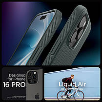 Чохол Spigen для iPhone 16 Pro - Liquid Air, Abyss Green (ACS08119), фото 6