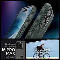 Чохол Spigen для iPhone 16 Pro Max - Liquid Air, Abyss Green (ACS07990), фото 6