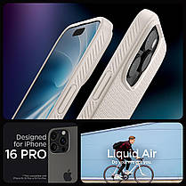 Чохол Spigen для iPhone 16 Pro - Liquid Air, Natural Titanium (ACS08120), фото 6