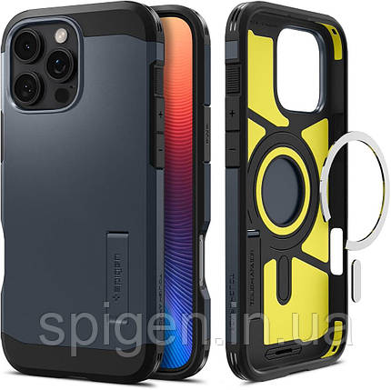 Чохол Spigen для iPhone 16 Pro Max - Tough Armor AI (MagFit), Metal Slate (ACS08014), фото 1