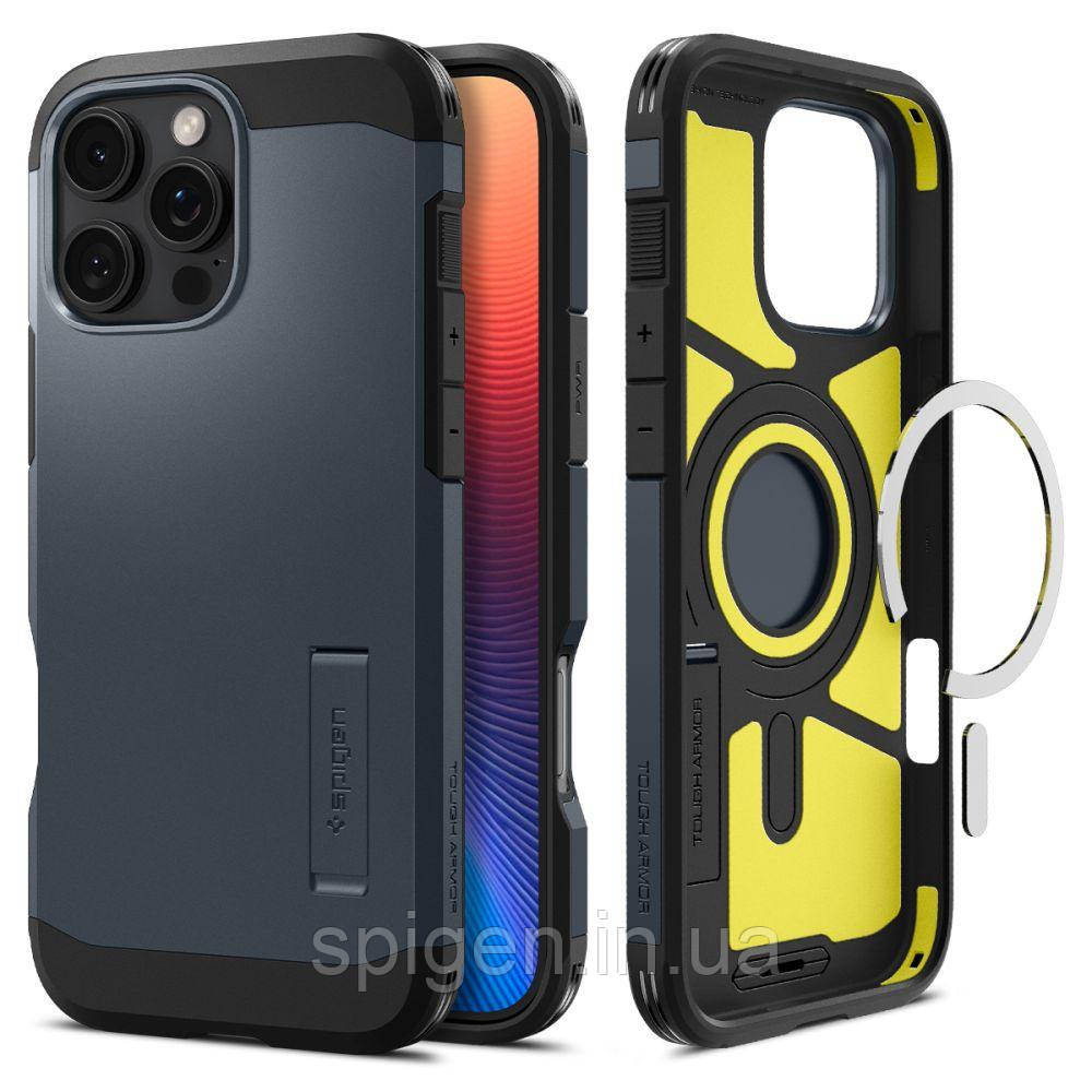 Чохол Spigen для iPhone 16 Pro - Tough Armor AI (MagFit), Metal Slate (ACS08147)