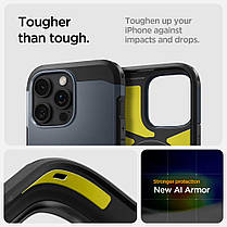 Чохол Spigen для iPhone 16 Pro - Tough Armor AI (MagFit), Metal Slate (ACS08147), фото 5