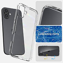 Чохол Spigen для iPhone 16 Plus - Ultra Hybrid, Crystal Clear (ACS08069), фото 6