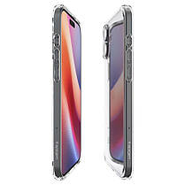 Чохол Spigen для iPhone 16 Plus - Ultra Hybrid, Crystal Clear (ACS08069), фото 4