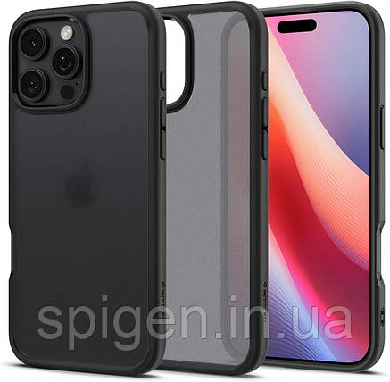 Чохол Spigen для iPhone 16 Pro - Ultra Hybrid, Frost Black (ACS08124), фото 1