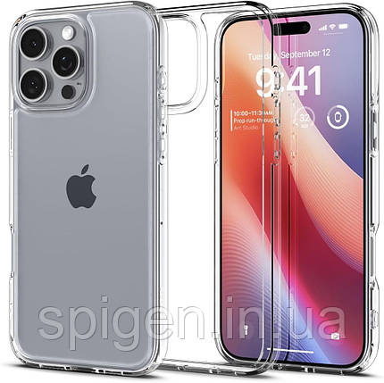 Чохол Spigen для iPhone 16 Pro Max - Ultra Hybrid, Crystal Clear (ACS07992), фото 1