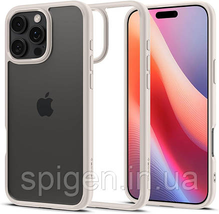 Чохол Spigen для iPhone 16 Pro Max - Ultra Hybrid, Natural Titanium (ACS08385), фото 1
