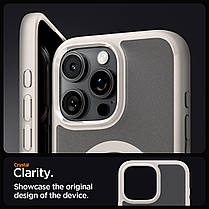 Чохол Spigen для iPhone 16 Pro Max - Ultra Hybrid MagFit, Frost Natural Titanium (ACS08382), фото 6