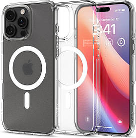 Чохол Spigen для iPhone 16 Pro Max - Ultra Hybrid MagFit, Frost Clear (ACS08002)