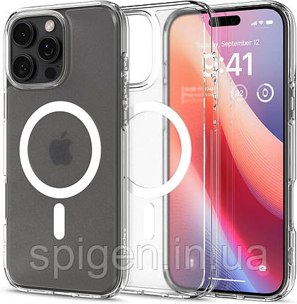 Чохол Spigen для iPhone 16 Pro Max - Ultra Hybrid MagFit, Frost Clear (ACS08002), фото 1