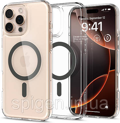 Чохол Spigen для iPhone 16 Pro Max - Ultra Hybrid MagFit, Graphite (ACS07999), фото 1