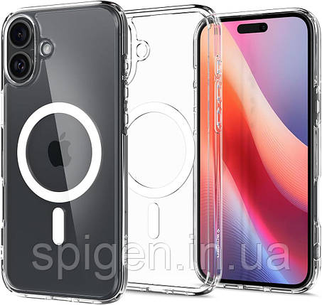 Чохол Spigen для iPhone 16 - Ultra Hybrid MagFit, White (ACS08205), фото 1