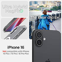 Чохол Spigen для iPhone 16 - Ultra Hybrid MagFit, White (ACS08205), фото 5