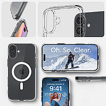 Чохол Spigen для iPhone 16 - Ultra Hybrid MagFit, White (ACS08205), фото 6