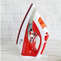 Праска парова з керамічним покриттям 2200 W Domotec MS 2201, колір червоний