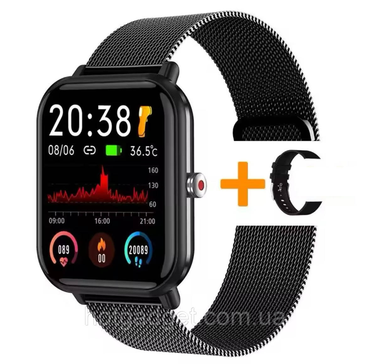 Смарт-годинник Lemfo Q9 Pro з тонометром, пульсоксиметром, температура тіла