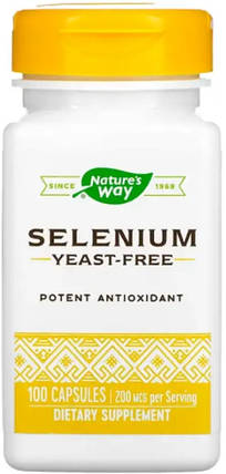 Селен Nature's Way Selenium 200 mcg 100 caps, фото 1