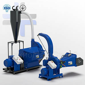 Chopper-1000, 55 кВт подрібнювач молотковий для щепи