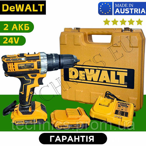 Универсальный аккумуляторный шуруповерт DeWALT DCD791 24V 5A Li-Ion ...