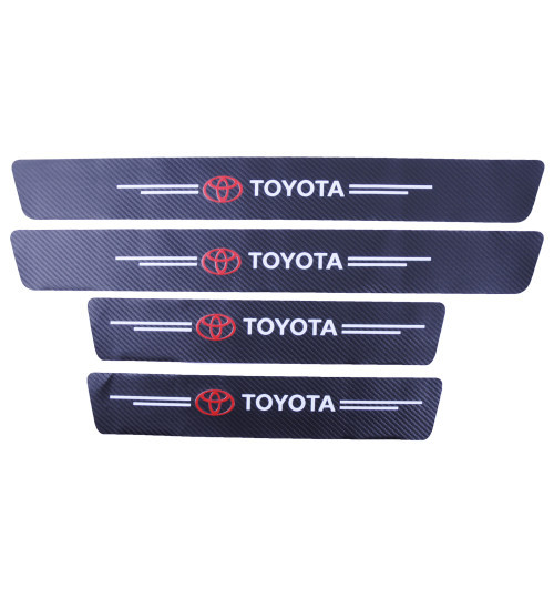 Плівка Захисна на пороги Карбон 4D Toyota 4 шт чорні