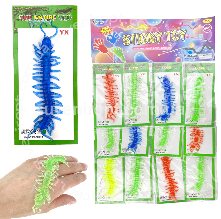 Подарункові іграшки Сороконіжки кольорові 12 шт., фото 1