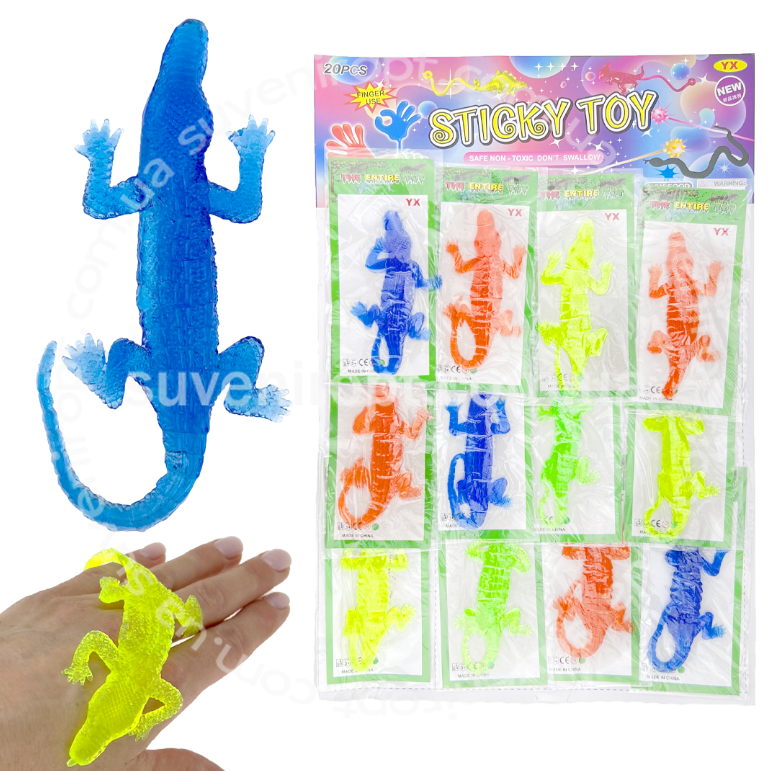 Подарункові іграшки Крокодили кольорові 12 шт., фото 1