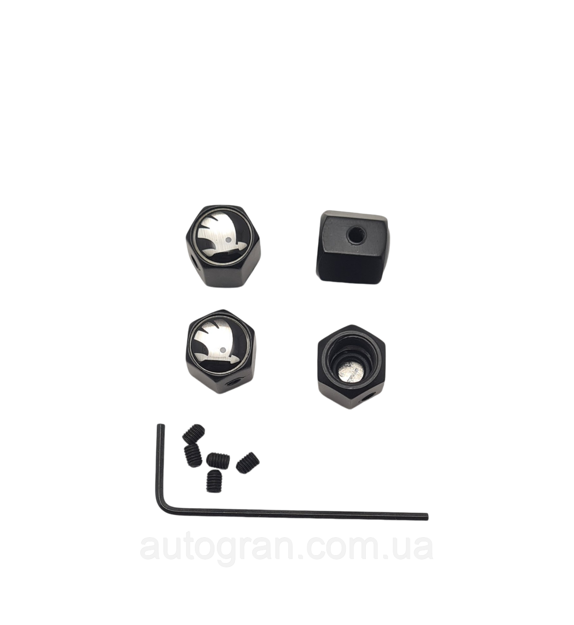 Ковпачки ніпеля Skoda чорні, фото 1