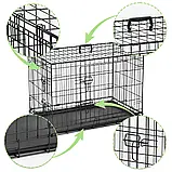 Металева клітка транспортер вольєр для перевезення собак  75х47х54 см S Pethaus PH-200 Польща, фото 9