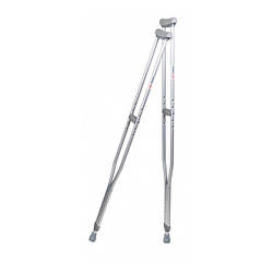 Милиця пахвова телескопічна, алюмінієва, регульована висота 1шт Торос-Груп 1016