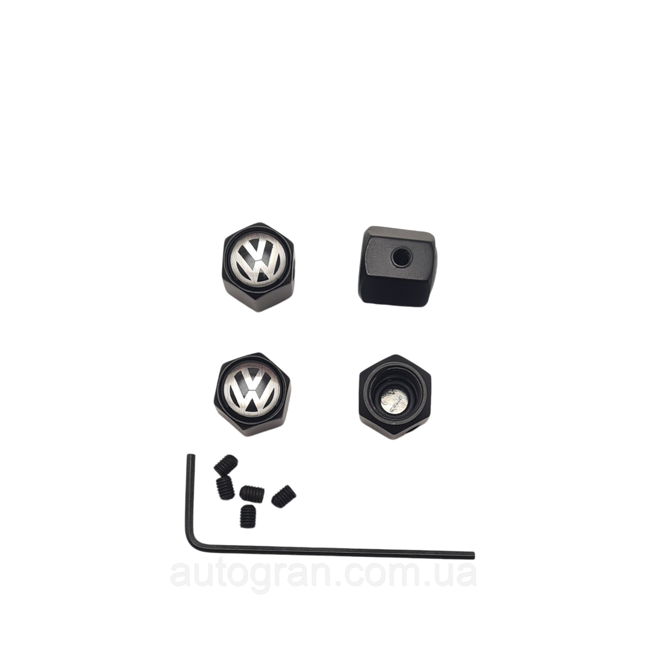 Ковпачки ніпеля VW Volkswagen чорні, фото 1