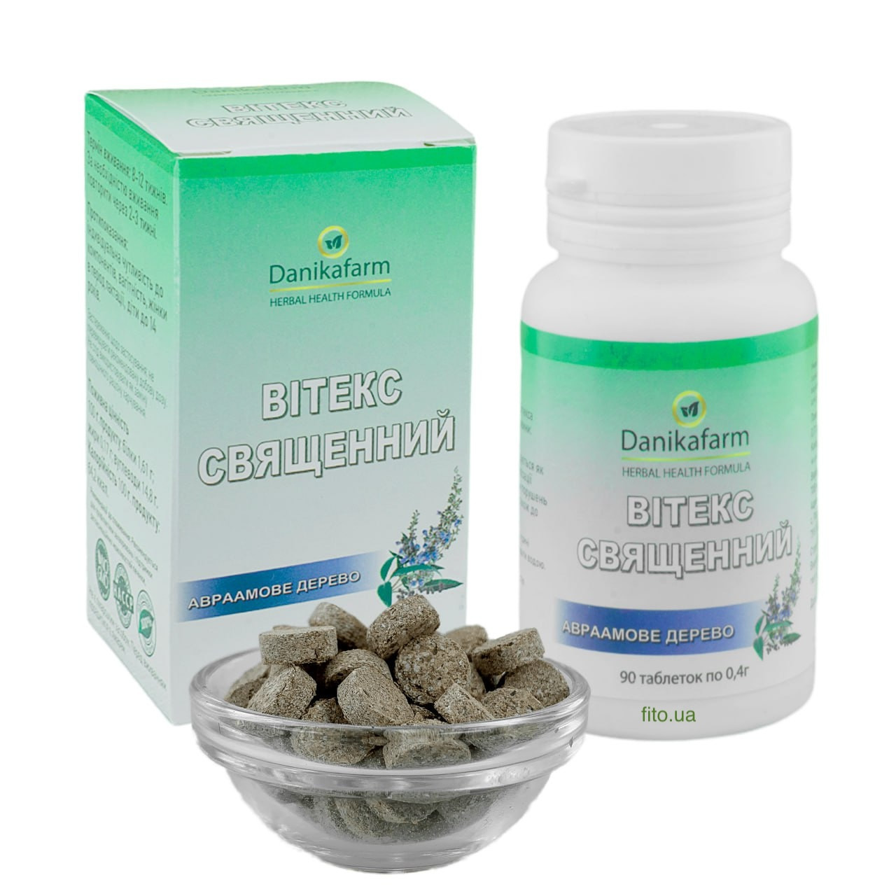 Вітекс священний, прутняк, авраамове дерево, 90 табл Данікафарм, фото 1