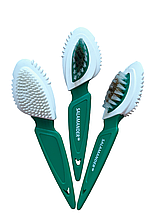 Щітка для взуття SALAMANDER потрійна для замші та нубука