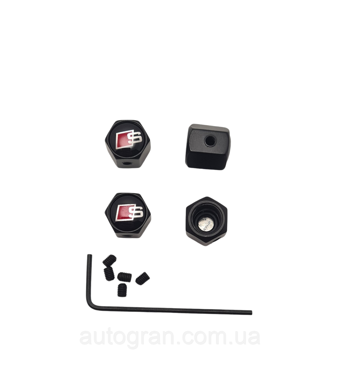 Ковпачки ніпеля Audi Sline S-line чорні, фото 1