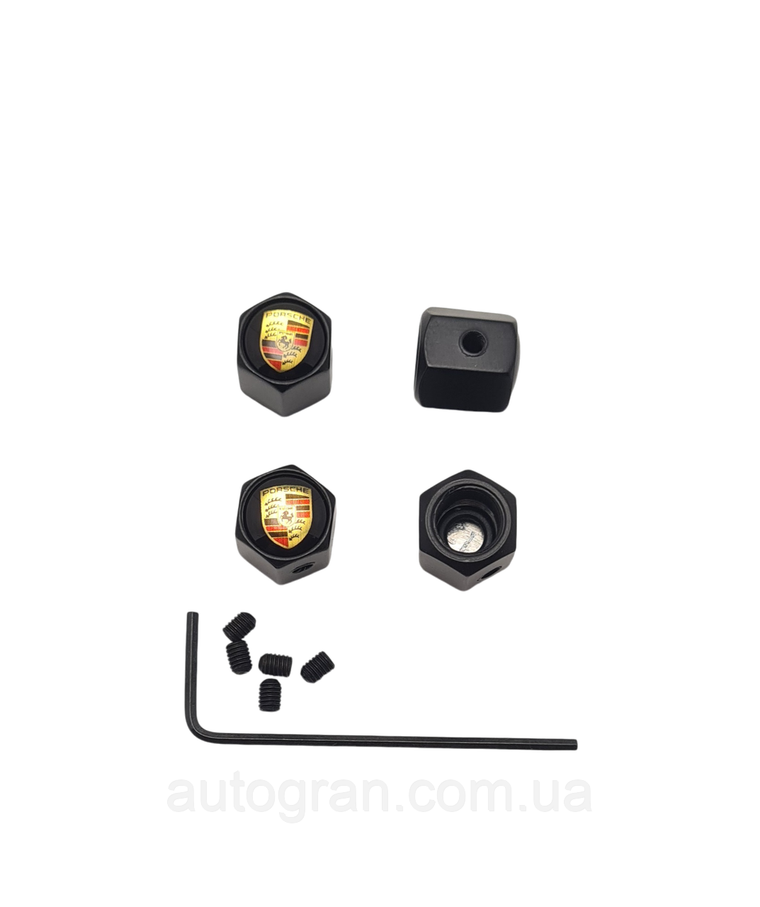 Ковпачки ніпеля Porsche чорні, фото 1