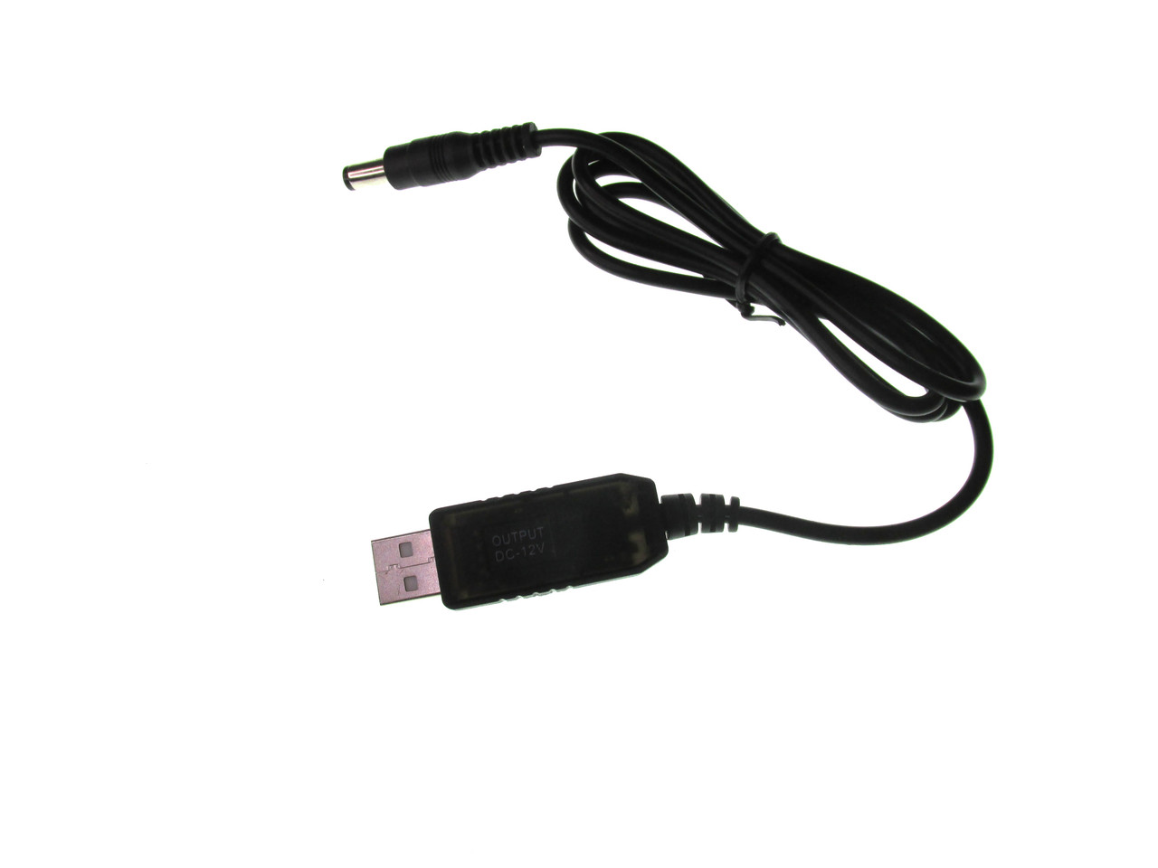 Перетворювач для роутера 5V-12V USB від павербанка, підвищувальний модуль, чорний