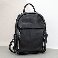 Рюкзак жіночий шкіряний міський Virginia Conti 03729 чорний