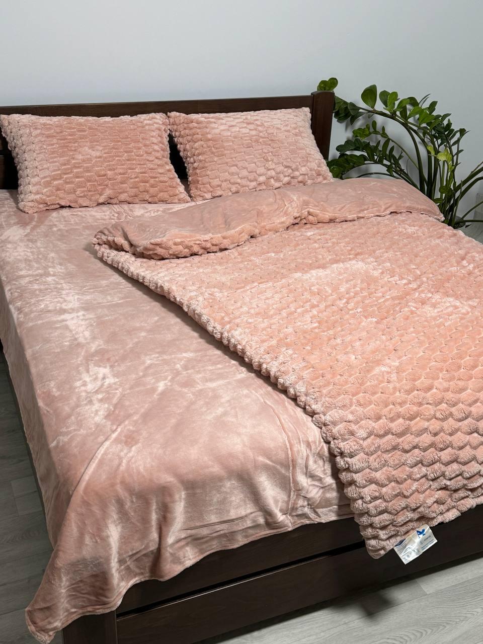Велюрова постільна білизна  Соти Півтораспальний розмір