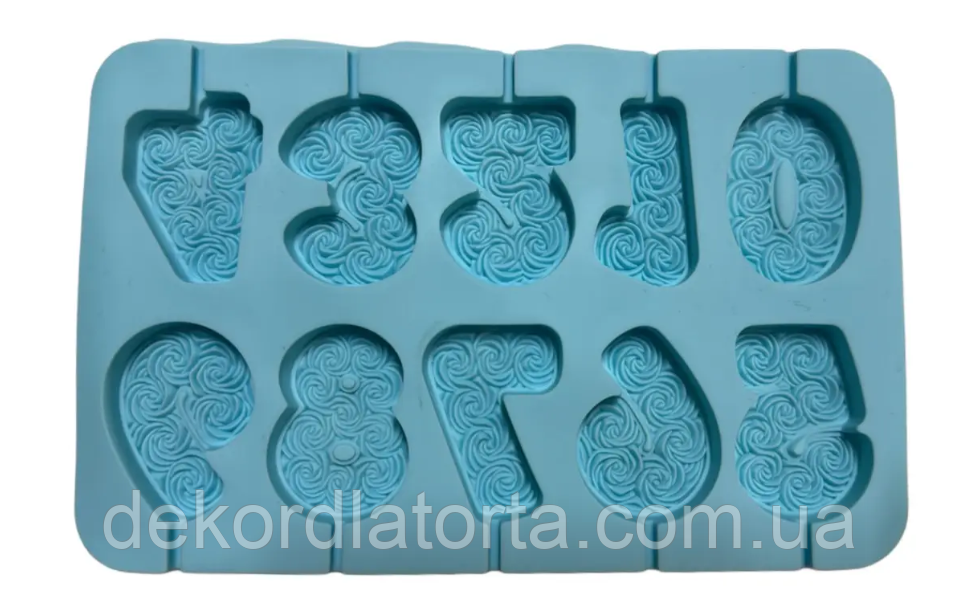 Форма силіконова Цифри троянди