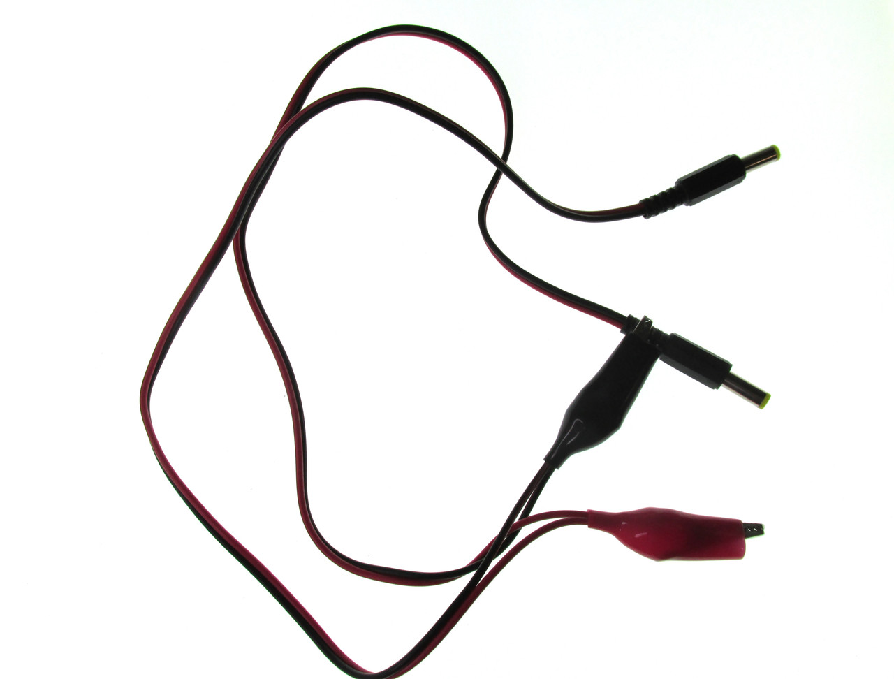 Кабель живлення для роутера 12V подвоєний, довжина 50 см, червоний, оригінал