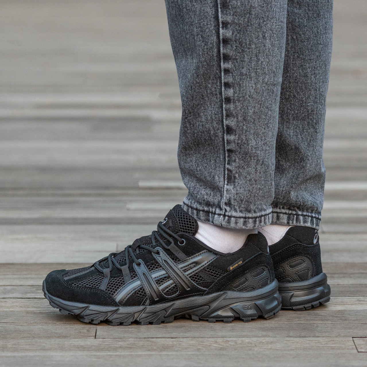 Зимові Чоловічі Кросівки Asics Gel-Sonoma 15-50 Gore-Tex Black / Асікс Гел-Сонома 15-50 Гор Текс Чорні