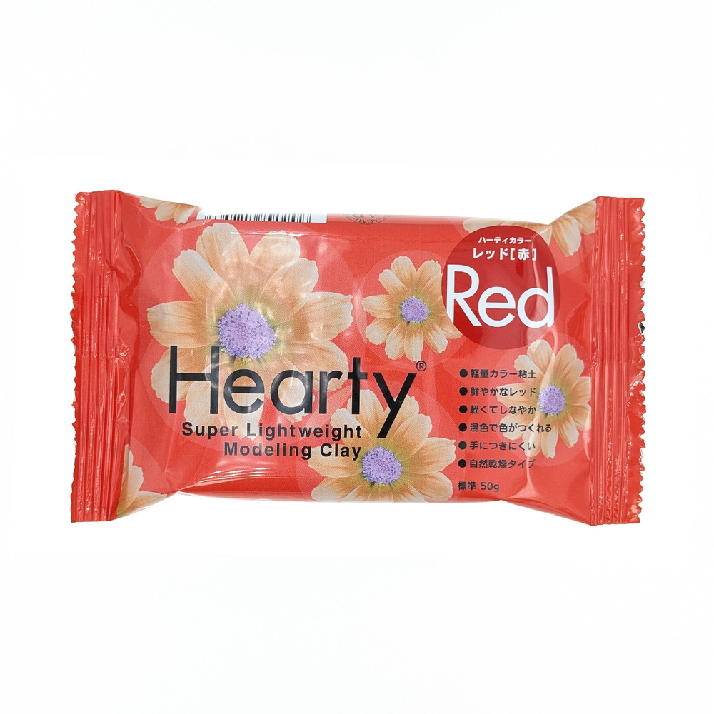Пластика самозастигаюча Hearty, ЧЕРВОНА, 50 г, Padico, фото 1