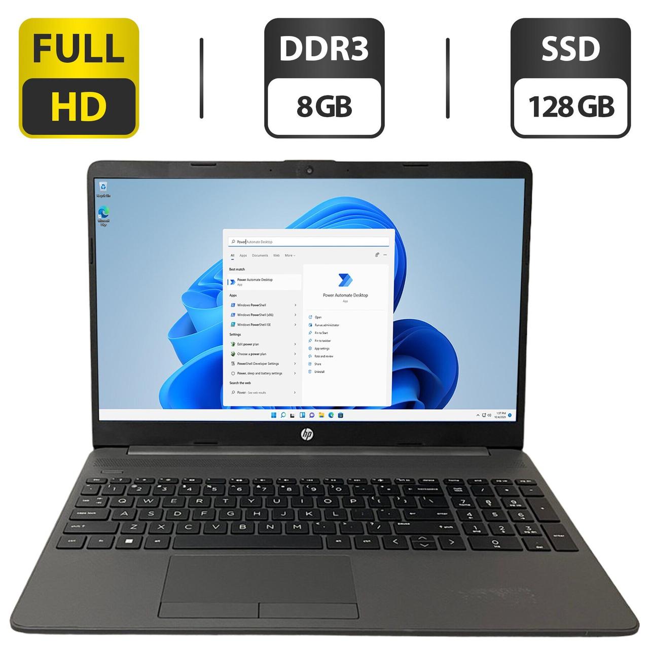 Ноутбук HP 255 G8/ 15.6" (1920x1080)/ AMD 3020e/ 8 GB RAM/ 128 GB SSD/ Radeon