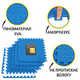 Мат-пазл (ластівчин хвіст) Cornix Mat Puzzle EVA 120 x 120 x 1 cм XR-0237 Blue, фото 7