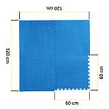Мат-пазл (ластівчин хвіст) Cornix Mat Puzzle EVA 120 x 120 x 1 cм XR-0237 Blue, фото 8