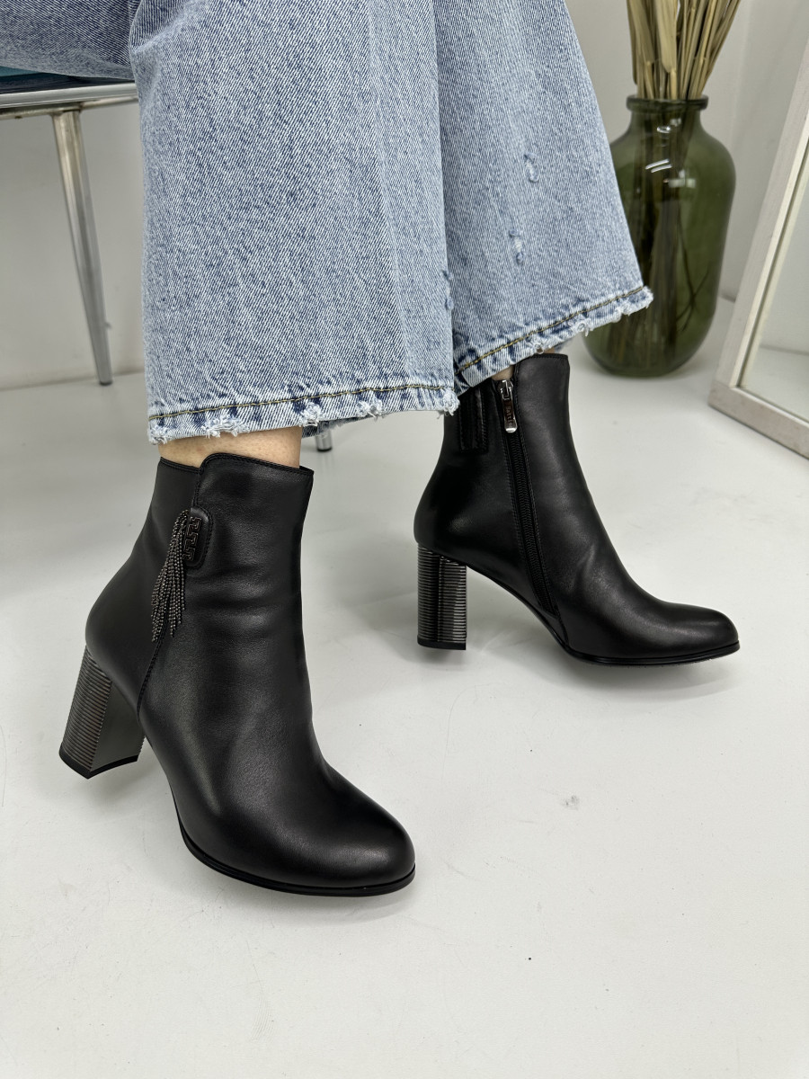 Ботильони жіночі Battine B447 шкіряні на каблуці 36, фото 1