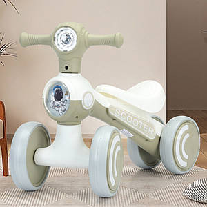 Дитяча каталка-толокар Bambi M 5729 з підсвіткою і музикою Бежевий